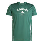 V&ecirc;tements adidas adidas Designed For Training Intense T-shirt Hommes-Vert,Blanc