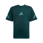 V&ecirc;tements adidas adidas Z.N.E. T-shirt Gar&ccedil;ons-vert fonc&eacute;