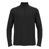 Essential 1/2 Zip Maillot de course Hommes-noir