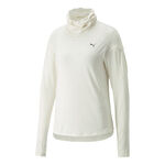 Vêtements Puma Puma Cloudspun High Neck Haut Manches Longues Femmes-Blanc