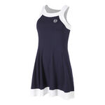 V&ecirc;tements de tennis Sergio Tacchini Sergio Tacchini TCP Robe Femmes - bleu fonc&eacute;, blanc