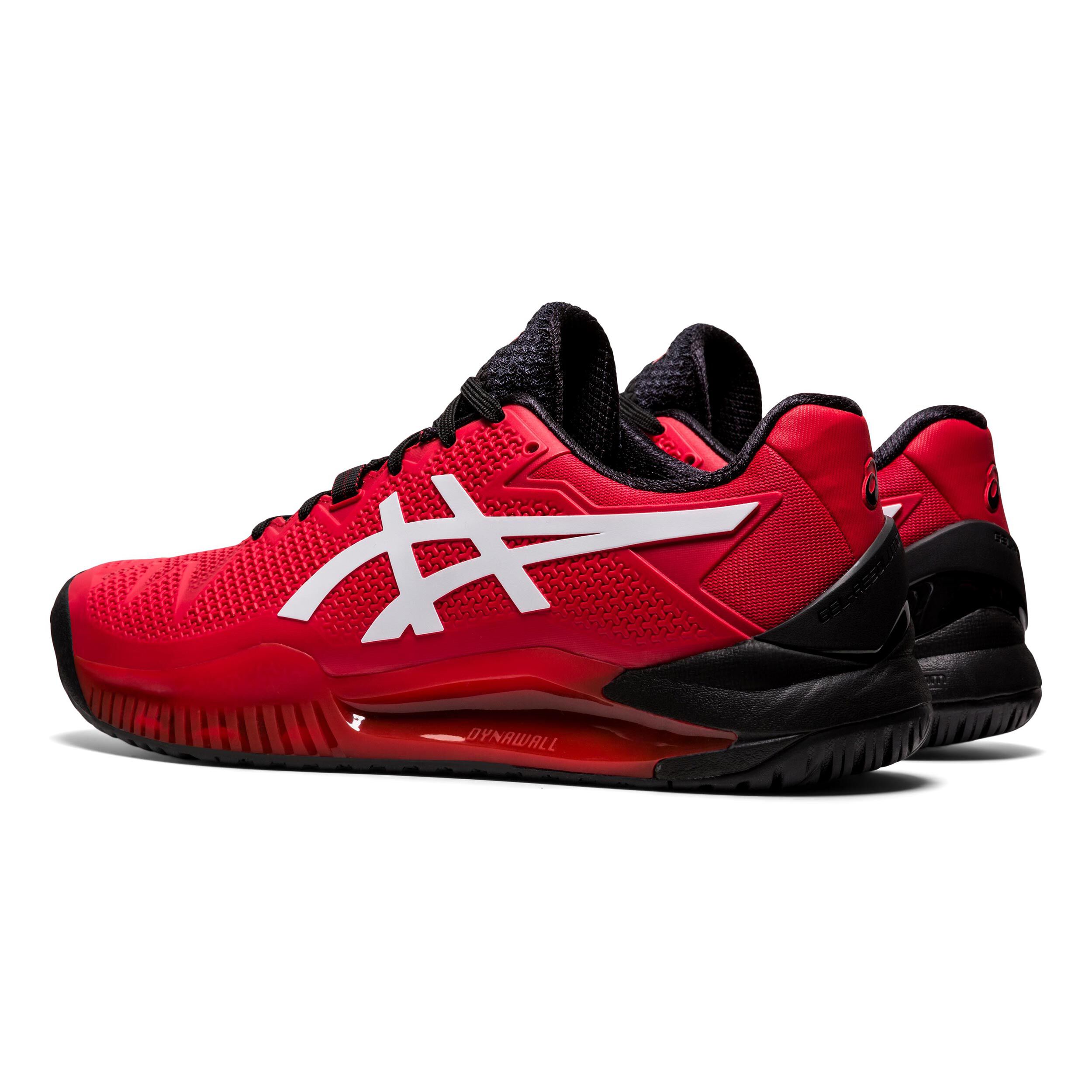 Buy ASICS Gel Resolution 8 Chaussure Tout Terrain Hommes Rouge Blanc online Tennis Point BE