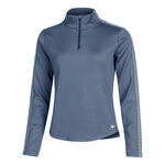 V&ecirc;tements Nike Nike Therma-FIT One Half-Zip Maillot De Course Femmes-Bleu,Blanc