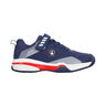 Match Velcro Clay Chaussure Terre Battue Enfants-Bleu,Rouge