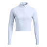 Launch Elite Half Zip Maillot De Course Femmes-Bleu