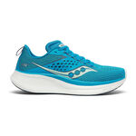 Chaussures de running Saucony Saucony Ride 17 Chaussure De Running Sans Stabilisateurs Femmes-Bleu
