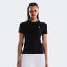 Court T-shirt Femmes - noir, multicouleur