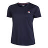 Leonie T-shirt Femmes-Bleu Foncé,Blanc
