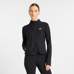 Vêtements New Balance New Balance Space Dye Full Zip Veste De Survêtement Femmes-Noir