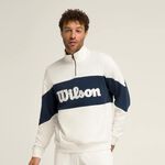 Vêtements De Tennis Wilson M Parkside Half-Zip Slate Blue