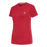V&ecirc;tements Dunlop Dunlop Club Crew T-shirt Femmes-Rouge