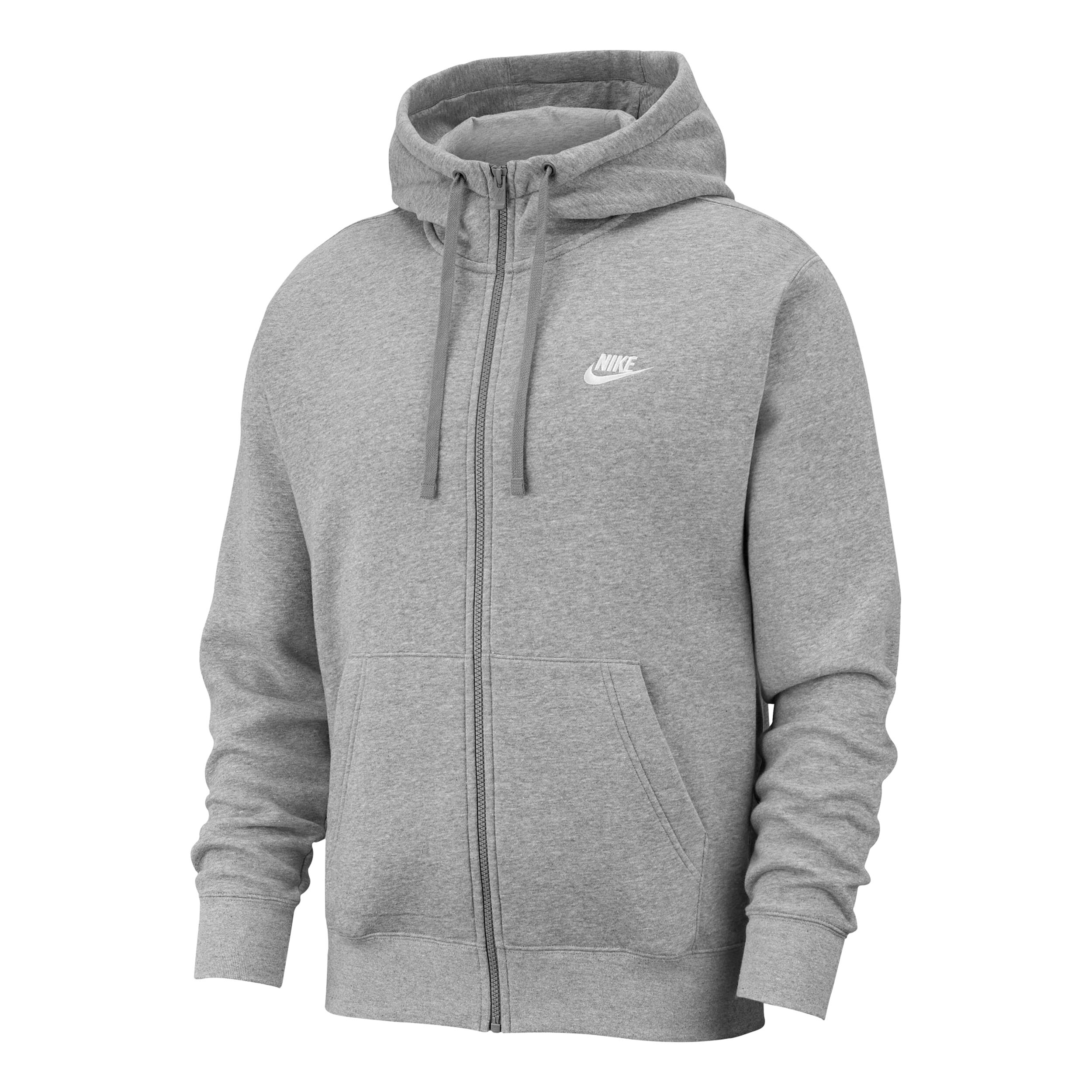 Buy Nike Sportswear Club Gilet En Coton Hommes Gris Clair Blanc online Tennis Point BE