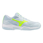 Chaussures de tennis Mizuno Mizuno Break Shot 5 Chaussures toutes surfaces Femmes-blanc, jaunes fluo