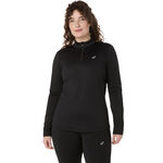 V&ecirc;tements ASICS ASICS Core Winter 1/2 Zip Maillot De Course Femmes-Noir