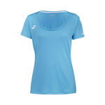Vêtements Babolat Babolat Play Cap Sleeve T-shirt Filles-Bleu,Blanc