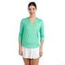 Crew 2.0 V-Neck Haut manches longues Femmes-vert