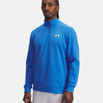 Vêtements Under Armour Under Armour Armour Fleece 1/4 Zip Haut Manches Longues Hommes-Bleu,Blanc