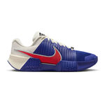 Chaussures de tennis Nike Nike GP Challenge Pro Chaussures Toutes Surfaces Hommes-Bleu Fonc&eacute;,Cr&egrave;me