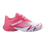 Chaussures de padel Babolat Babolat Premura 3 PADL Chaussures padel Femmes-corail, blanc