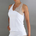 Padelbekleidung Endless Endless Bliss D&eacute;bardeur tank top Femmes-blanc, beige