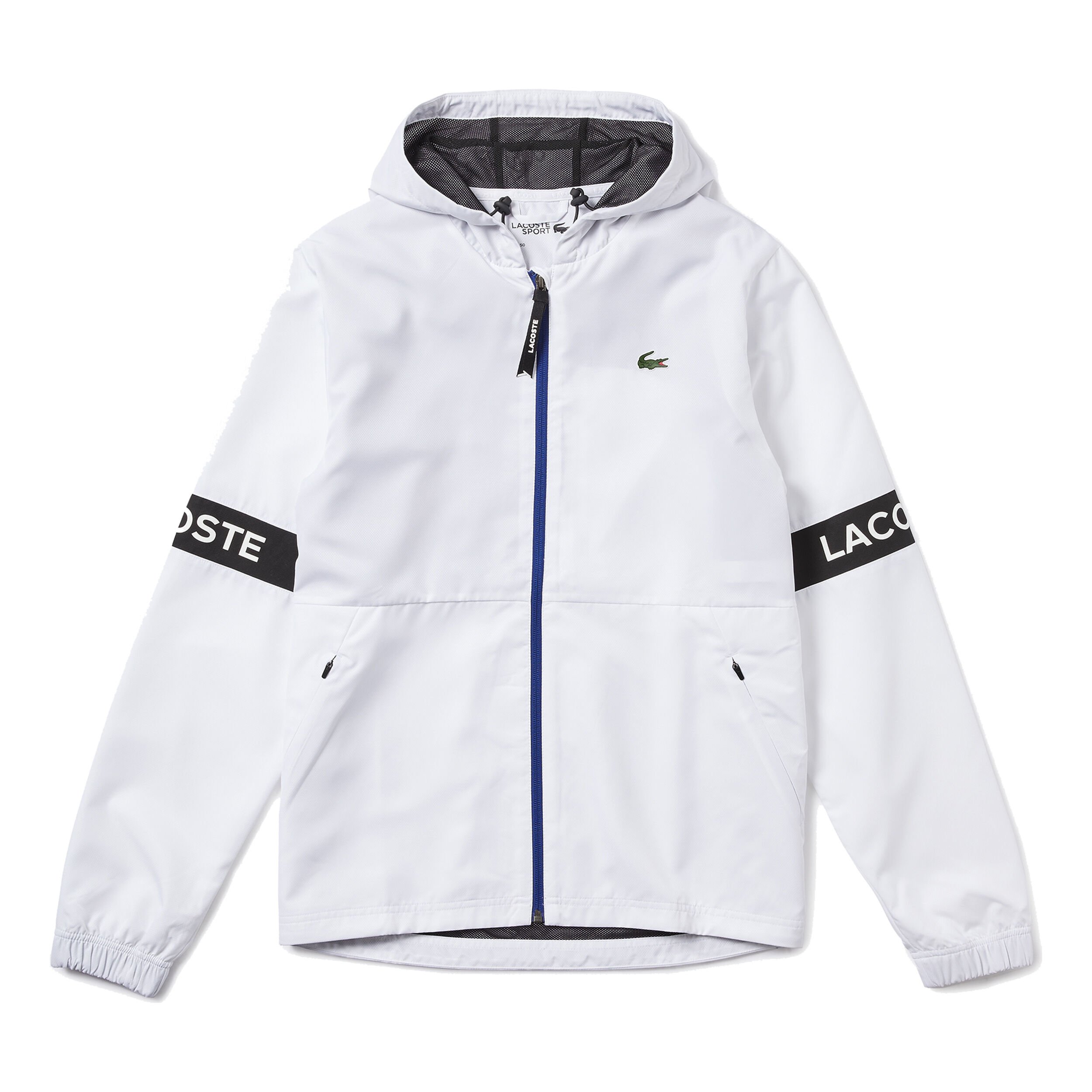 Buy Lacoste Veste De Survetement Hommes Blanc Noir online Tennis Point BE