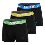 V&ecirc;tements Nike Nike Dri-Fit Essential Micro Trunk Cale&ccedil;on - Pack de 3 Hommes-noir, vert