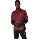Vêtements ASICS ASICS Road Winter Veste Running Hommes-Rouge Vin