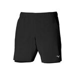 Vêtements Mizuno Mizuno Core 7.5 2in1 Short De Running Hommes-Noir