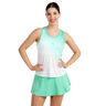 Crew Racerback D&eacute;bardeur tank top Femmes-vert, blanc