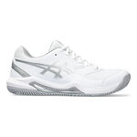 Chaussures de tennis ASICS ASICS Gel-Dedicate 8 CLY Chaussure Terre Battue Femmes-Blanc,Argent