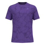 Vêtements Odlo Odlo Zeroweight Engineered Chill-Tec Maillot De Course Hommes-Violet