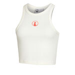 V&ecirc;tements Quiet Please Quiet Please Crossroad Ribbed D&eacute;bardeur Tank Top Femmes-Blanc