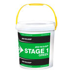 Balles de tennis Dunlop Dunlop Mini Tennis Stage 1 Green  Seau de 60 balles 