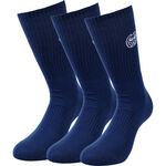 V&ecirc;tements BIDI BADU BIDI BADU Matayo Crew Tech Chaussettes de sport Pack de 3 Hommes - bleu fonc&eacute;, blanc