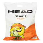 Balles de tennis HEAD HEAD Stage 2 Orange Sac De 72 Balles