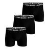Stretch Caleçon Pack De 3 Hommes-Noir
