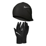 V&ecirc;tements Nike Nike Essential M&uuml;tze + Gants Hommes-Noir,Argent