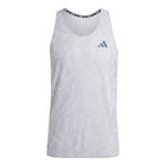 Vêtements adidas adidas Ultimate Engineered Maillot De Course Hommes-Argent