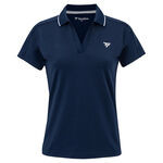 V&ecirc;tements de tennis Tecnifibre Tecnifibre Team Tech Polo Femmes - bleu fonc&eacute;