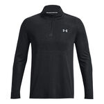 Vêtements Under Armour Under Armour Seamless Stride 1/4 Zip Haut Manches Longues Hommes-Noir