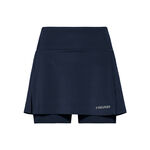 Vêtements HEAD HEAD Club Basic Long Jupe Femmes-Bleu Foncé,Argent