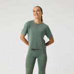 V&ecirc;tements de tennis Bj&ouml;rn Borg Bj&ouml;rn Borg Studio Soft Cropped T-shirt Femmes - sauge