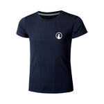V&ecirc;tements de tennis Quiet Please Quiet Please Retriever T-shirt Filles-bleu fonc&eacute;