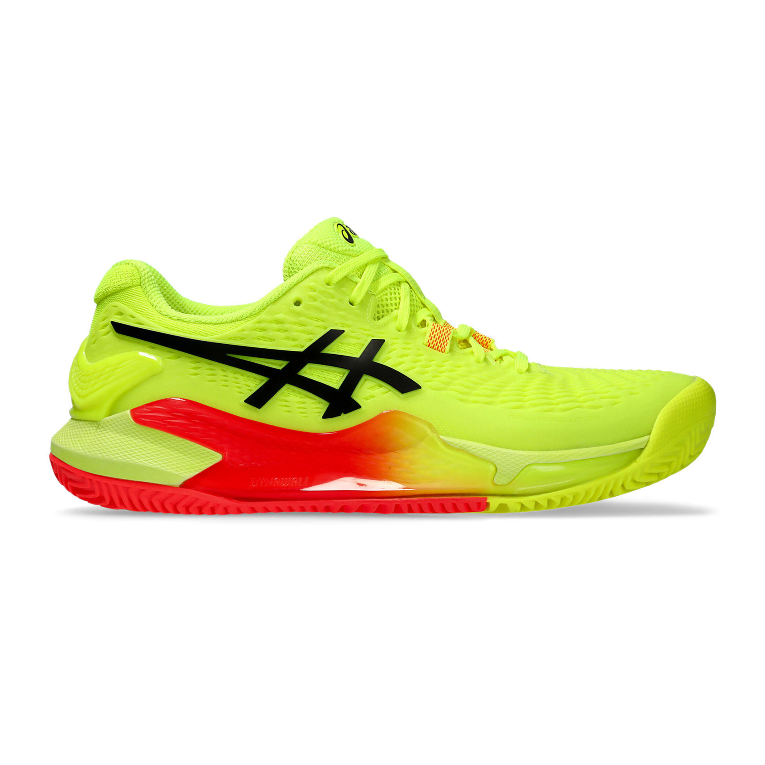 Buy ASICS Gel Resolution 9 Clay Chaussure Terre Battue Femmes Jaunes Fluo Orange Fluo online Tennis Point BE