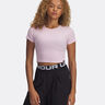 Rival Rib T-shirt Femmes-Pink