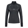 Mesa Half-Zip Top De Course Femmes-Noir