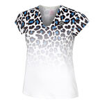 V&ecirc;tements BIDI BADU BIDI BADU Leoparty Styles V-Neck T-shirt Femmes-Blanc,Noir