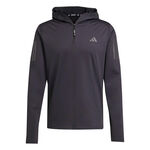 V&ecirc;tements adidas adidas Own The Run Winter Half-Zip Maillot De Course Hommes-Noir