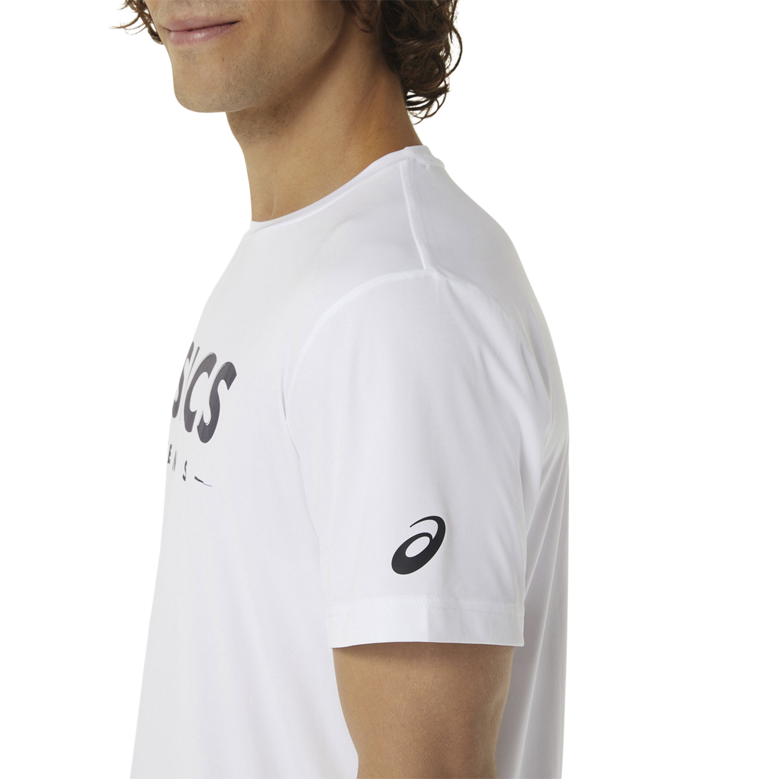 Pull top asics blanc