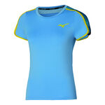 Vêtements Mizuno Mizuno Frontier T-shirt Femmes-Turquoise